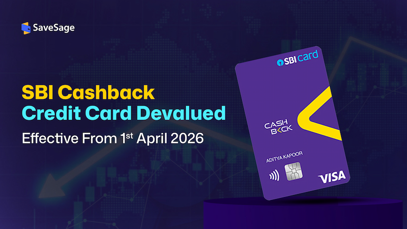SBI Cashback Credit Card Devalued from 1 April 2026